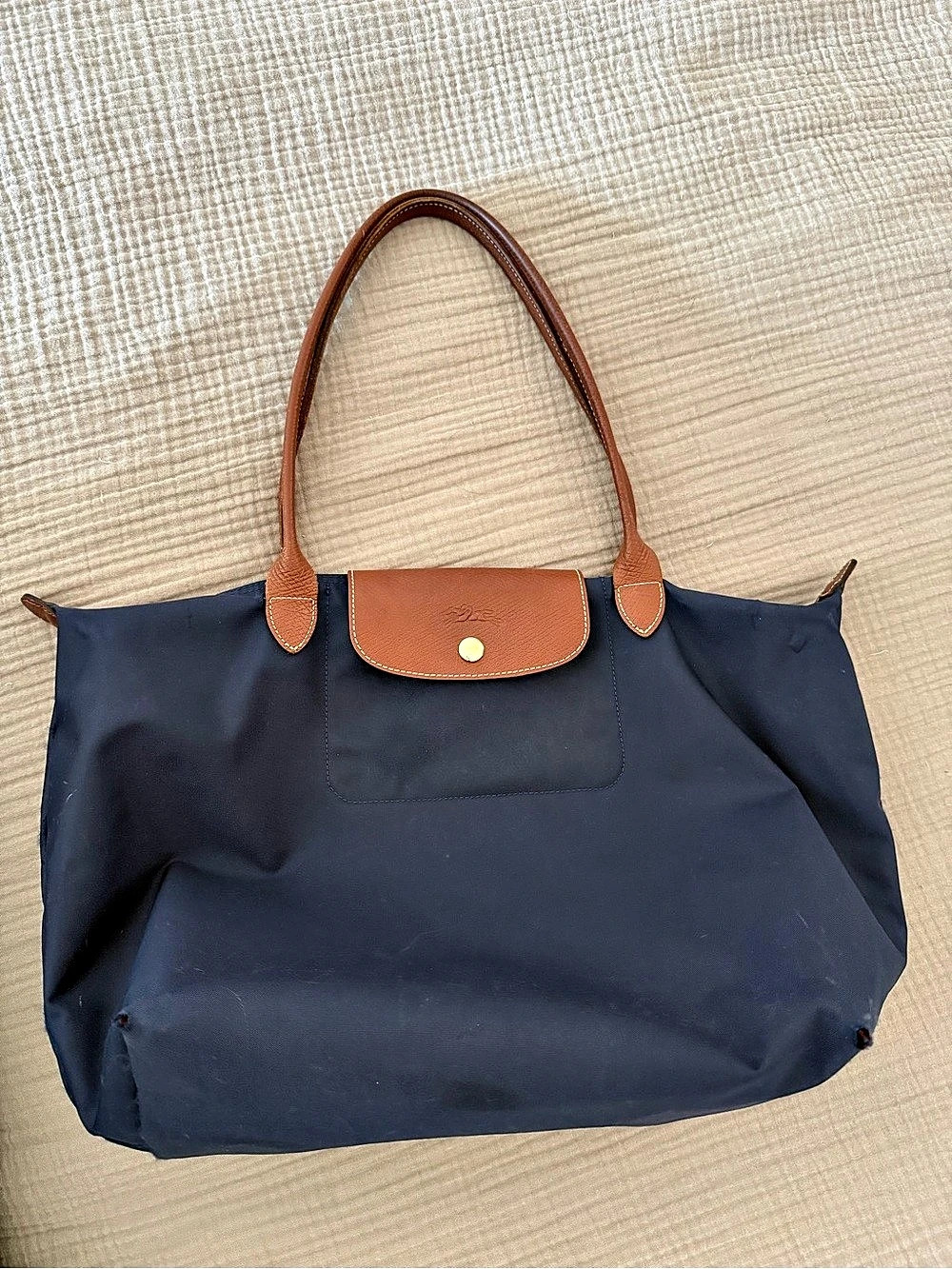Longchamp Le Pliage Original (One Size) Shoulder Bag in Navy Blue